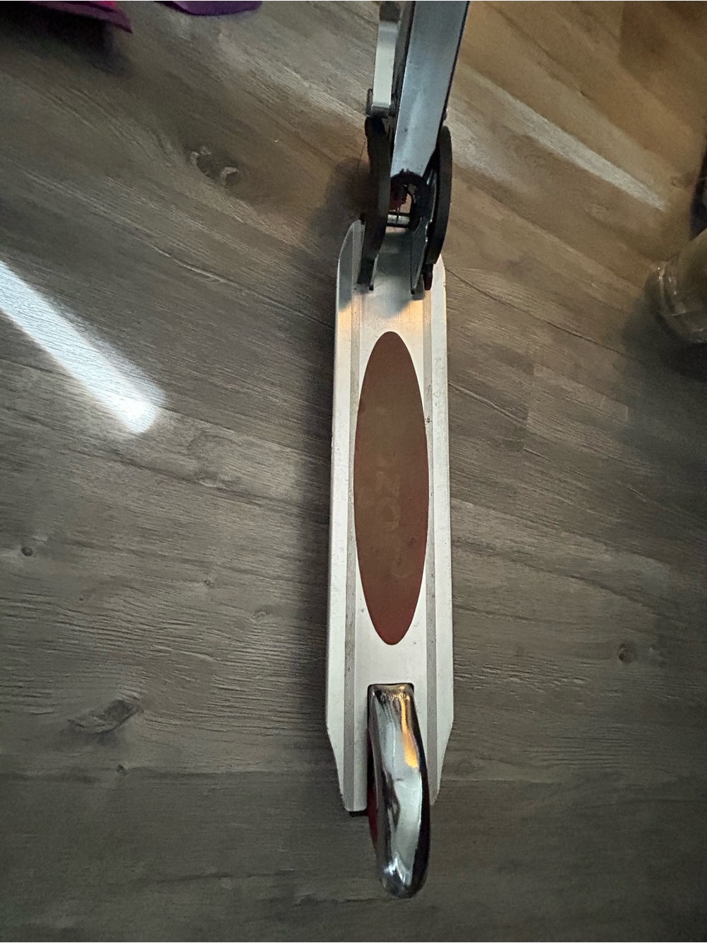 Razor Silver Kick Scooter with Brown Deck Grip